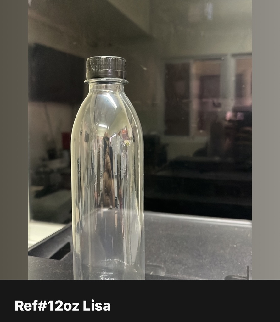 Botella de 12 onzas Lisa (Clear)